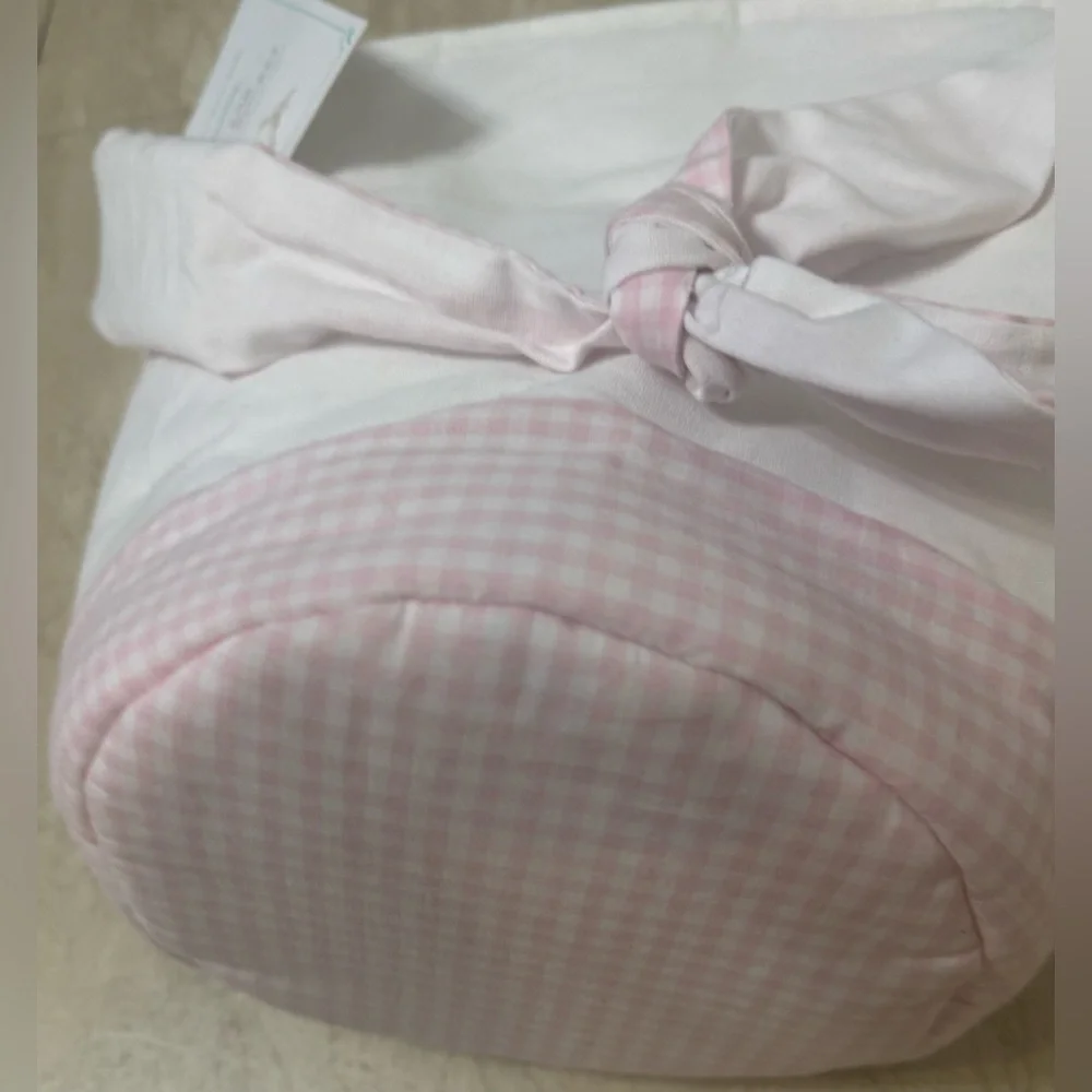 Pottery Barn Kids Tie-Ear Bunny Bucket, 2 Books Plastic Eggs & Light Up Bubbles